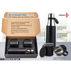 Personalized Vacuum Flask with 2 Stainless Steel Cups