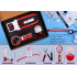 Personalized Doctor Magnifier 5 Piece Gift Set Red