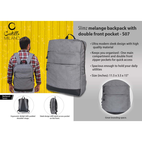 Personalized Slimz Gray backpack