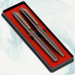 Classy Brown Premium Metal Pen Gift Set