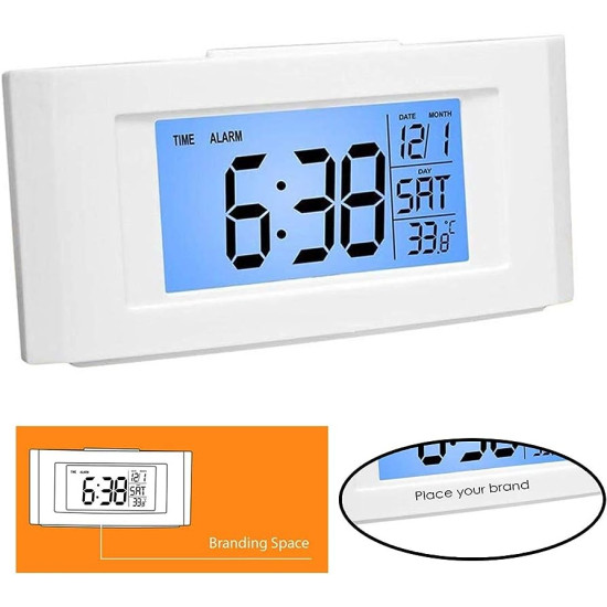 Personalized Vista Backlight Clock with Temperature