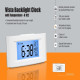 Personalized Vista Backlight Clock with Temperature