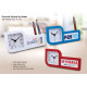 Customized Clock With Pad And Pen Holder
