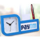 Customized Clock With Pad And Pen Holder