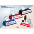 Personalized Table Clock with Double Pen Holder Card Holder