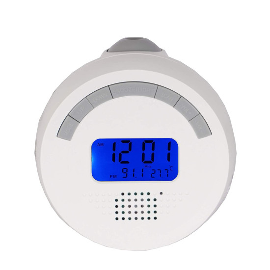 Personalized Round Digital Clock with Projection Clock 