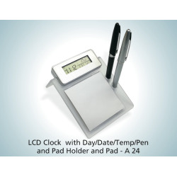 Customized LCD Clock With Day & Date & Temperature