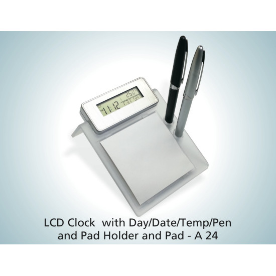 Customized LCD Clock With Day & Date & Temperature Customized LCD Clock With Day & Date & Temperature