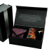 Tie Pocket Square and Neck Pin Gift Box Brown