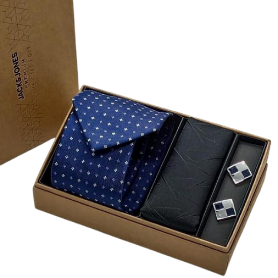 Jack & Jones Customized Plade Dotted Tie Gift Box